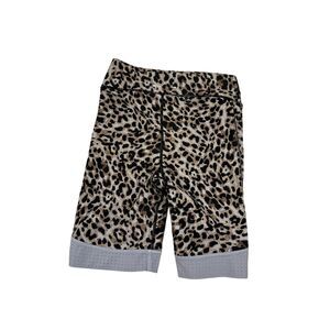 Women’s The Upside size XS leopard print athletic bike shorts